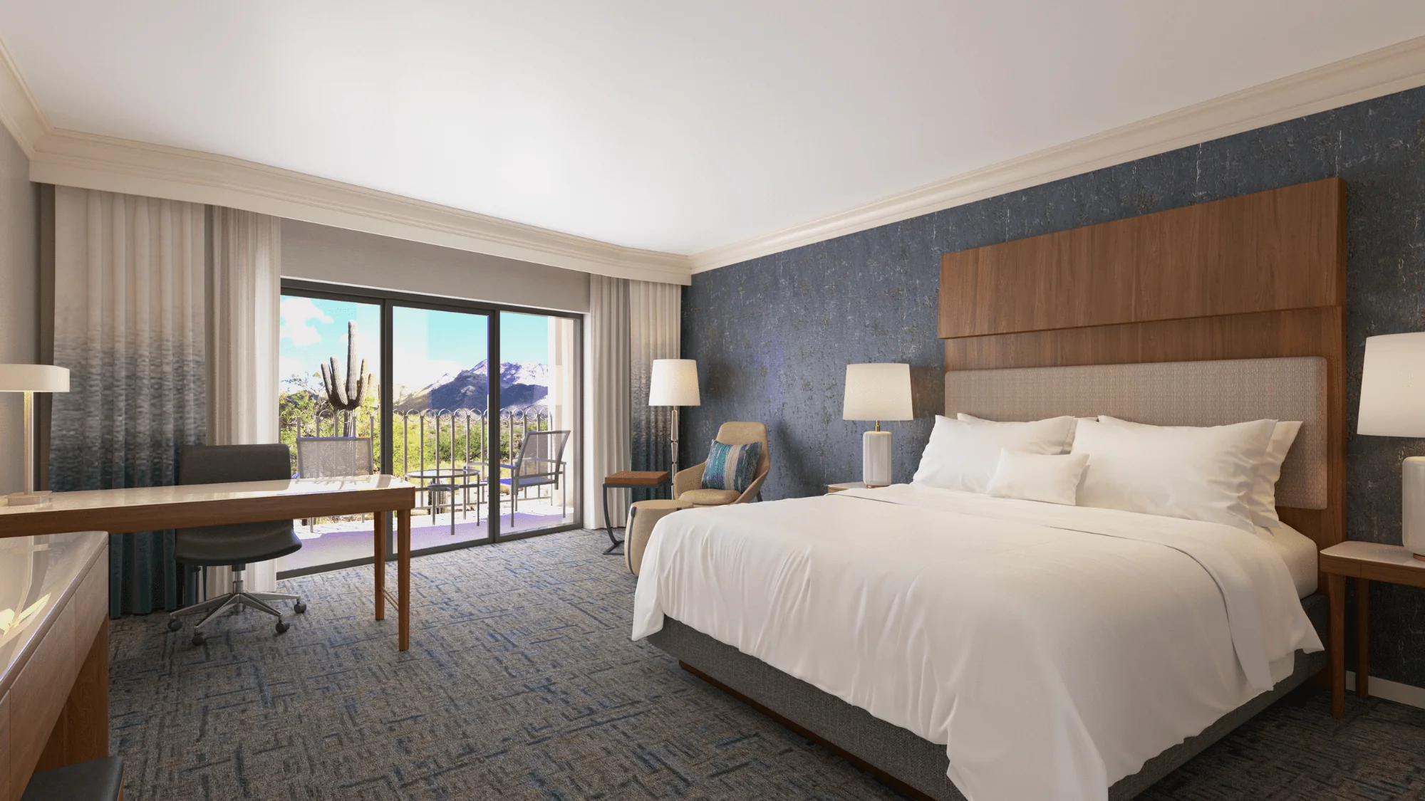 bedroom with outdoor patio